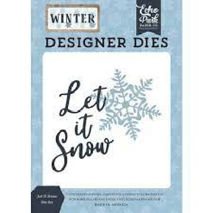 Echo Park Designer Dies LET IT SNOW Steel Dies Scrapbooking