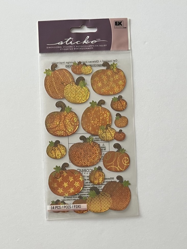 YOU CHOOSE – RARE THANKSGIVING FALL HARVEST PUMPKIN STICKO STICKERS