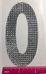 GIANT SILVER RHINESTONE LETTER “O” Stickers(1pc)JoAnn’s•Name•Initial •Label•Last