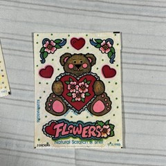 3 Vintage Illuminations 1980’s Scratch Sniff Stickers Chocolate Grape Flower