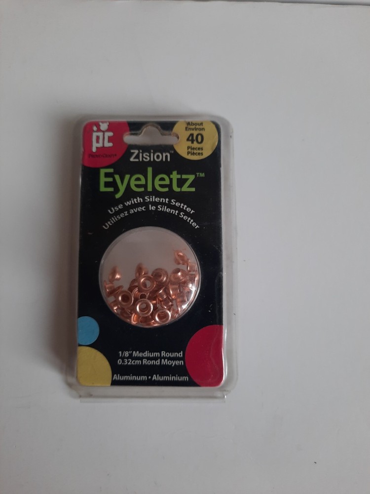 VTG Provo craft 1/8″ Medium Round= 1 Pack Of about 40 Eyeletz metallic.