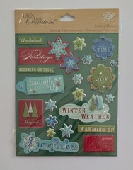 Winter & Christmas Words Scrapbooking Stickers By Life’s Little Occasions RARE