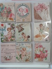 NEW Prima Magic Love Wood Stickers 2 pk bundle 9 1.5×2 inch blocks angels flowe