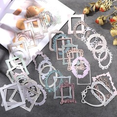 Oruola 40pcs Scrapbook Frames, Vintage Frame Stickers, Junk Journal Stickers,…