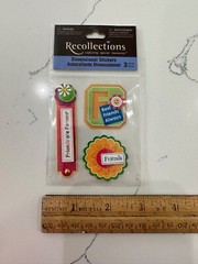 Recollections Dimensional Stickers 3PC Banners Friends Are Forever Best Friends