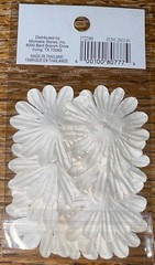 Recollections White Pink Polka dots 12pc Floral Flowers Scrapbook Embellishments