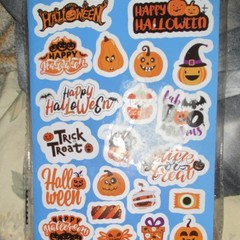 Joy Bang 680 PCS Halloween Diary Stickers Orange Black White Halloween Theme