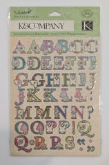 Jubilee Die-Cut Alphabet Scrapbooking Stickers By K&Company