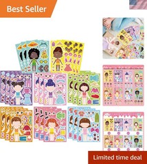 Creative Play with 24 Sheets of Make a Face & Dress Up Stickers for Kids