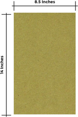 25 Sheets of Chipboard, 30Pt (Point) Medium Weight Cardboard .030 Caliper Thickn