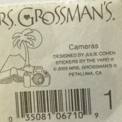 CAMERAS Stickers(4pc) Mrs.Grossmen’s•Flash•Say Cheese•Stars•Picture•Card Making•