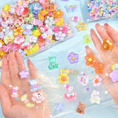 60Pcs Mixed Colors Slime Charms Assorted Cute Jelly Colors-60 PCS