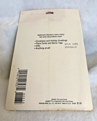New Vintage Sealed 1993 Hallmark Barney The Dinosaur Holiday Christmas Stickers