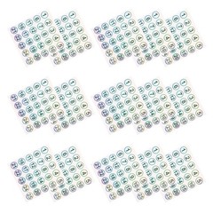 15 Sheets Numbered Bottle Stickers Self Adhesive Numbers for Tracking Items