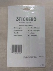 Vintage 1980’s Christmas 36 Stickers Sealed Package Santa Claus & Reindeer