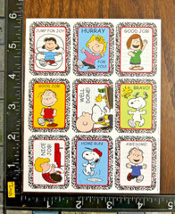 PEANUTS SNOOPY & FRIENDS, POSITIVE MESSAGES, ONE SHEET BEAUTIFUL STICKERS #SCH12