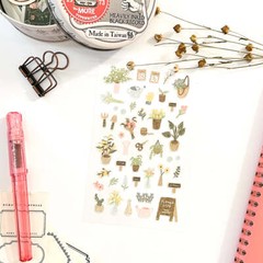 FLOWER CAFE – Adorable scrapbooking sticker