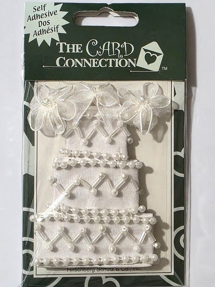 The Card Connection Self-Adhesive Embellishments – WEDDING CAKE