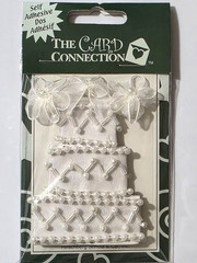 The Card Connection Self-Adhesive Embellishments – WEDDING CAKE