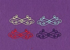 FLOURISH # 12 die cuts scrapbook cards