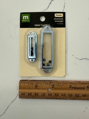 Making Memories Aluminum Rectangle Label Holders (4 Count) Scrapbooking Crafts
