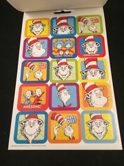 Dr. Seuss – Sticker Book – 245 Stickers – 1 Foil Sheet – 4 Sheets Total
