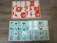 VTG SNOOPY stickers 8 sheets total~ 3 full