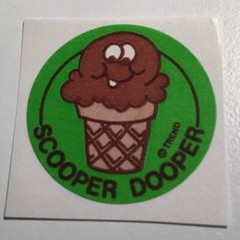 Vintage Scratch Sniff Sticker 80s – Chocolate Ice Cream Trend Matte with TM