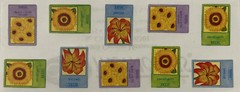 FLOWER SEED PACKET Stickers(10pc) Creative Memories•Garden•Sunflower •Daylily•