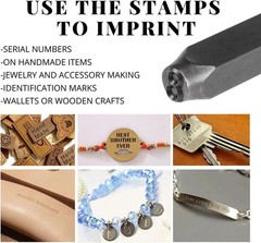 YARDD 64 PCS Metal Stamping Kit – Metal Stamps for Jewelry Making Letter Punc…