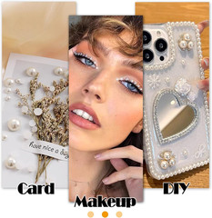 660Pcs Self Adhesive Pearl Stickers Flat Back Pearls for Craft Hair Face Makeup