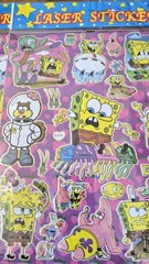 vintage laser stickers SpongeBob SquarePants bundle y2k Rare