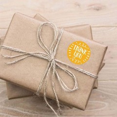 500Pcs/Roll 12 Styles Round Thank You Stickers Wedding Gift Packaging Seal Label