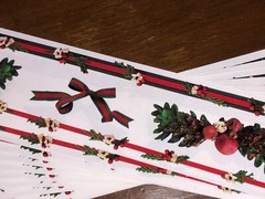 10 Mrs Grossmans Christmas Garland Border Stickers Holidays Pomegranate Greenery