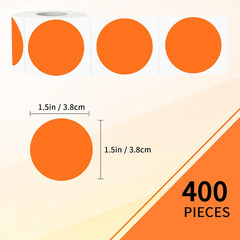 Removable Colored Dot Labels, 1.5 Inch Circle Stickers, Waterproof-Writable for