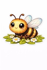 10 Insect Stickers Cute Kawaii Bee Ladybug Caterpillar Dragonfly Bug Set