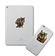 10pcs Steampunk Dog Stickers- Scrapbooking, Journal, DIY Crafts & Card Making