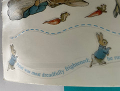 Colorbok Sticker Sheet Beatrix Potter Peter Rabbit Hopping Peter Borders 12×5″