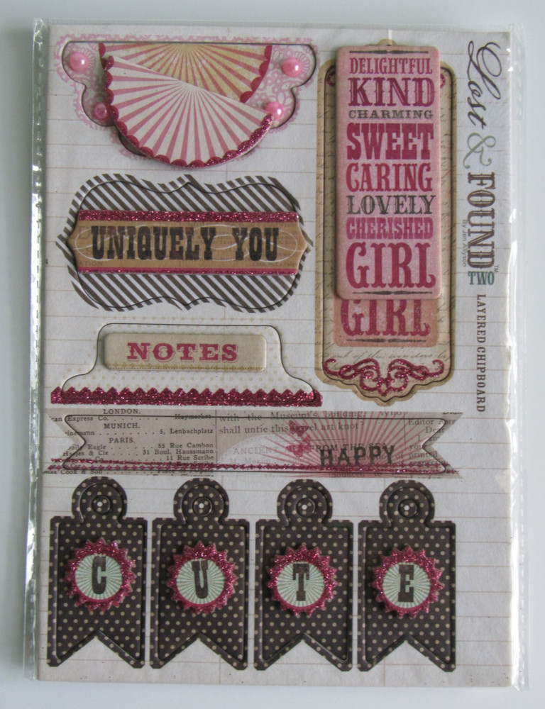 My Minds Eye “Blush Better” Layered Clipboard Stickers Lost Found 2 – Scrapbook