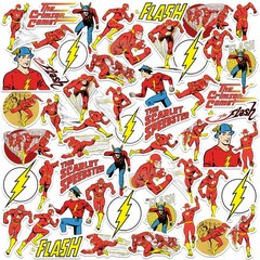 THE FLASH VINTAGE VARIETY DIE CUT VINYL 50 CT STICKER PACK