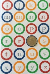 GRADUATION STARS/CIRCLES ALPHABET Sticker(130pc)Bright Color•2 Types•High School