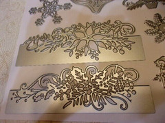 Christmas Holiday Design Set of Metal Die Cuts- Filigree- Crafting