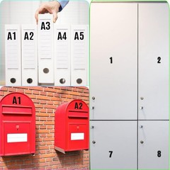 High-Quality 810-Piece Alphabet & Number Sticker Set – Perfect for DIY Projects