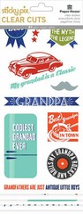 Paper House Clear Cut GRANDPA themed sticker set~232 pcs. BNIP~Nice! Quick Ship