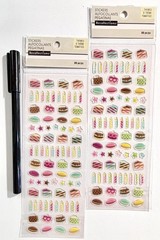 Tiny Cake Recollections Stickers Scrapbooking Card Journal Planner 2 pks