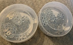 Two Containers Of New Stampin’ Up! Filigree Brads