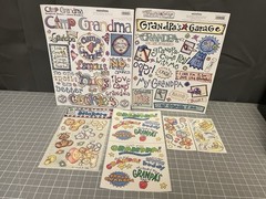 Vintage 1999 Scrapbook Sticker Lot Grandma Grandpa Baby Bears Memory Planning