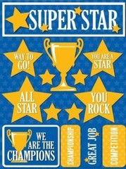 Reminisce Signature Series 3-Dimensional Sticker, Superstar