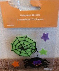4 Packs Felt Stickers 4 Crafts, School, Parties Ghost, Spider – Halloween #65