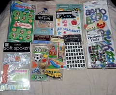 Vintage Scrapbook Sticker & Embellishment Lot 28 Scratch N Sniff EK Jolee Mixed